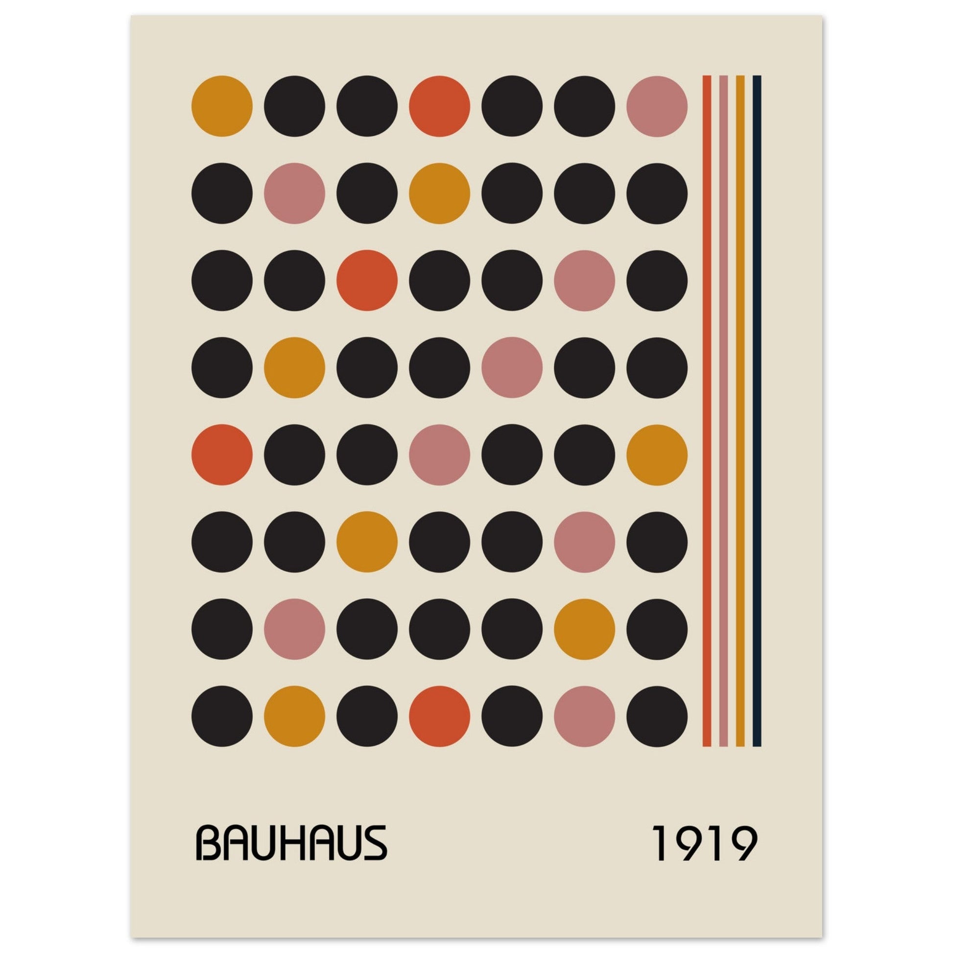 Bauhaus Geometric Poster, No. 001, abstract, architecture, bauhaus, #illieeart