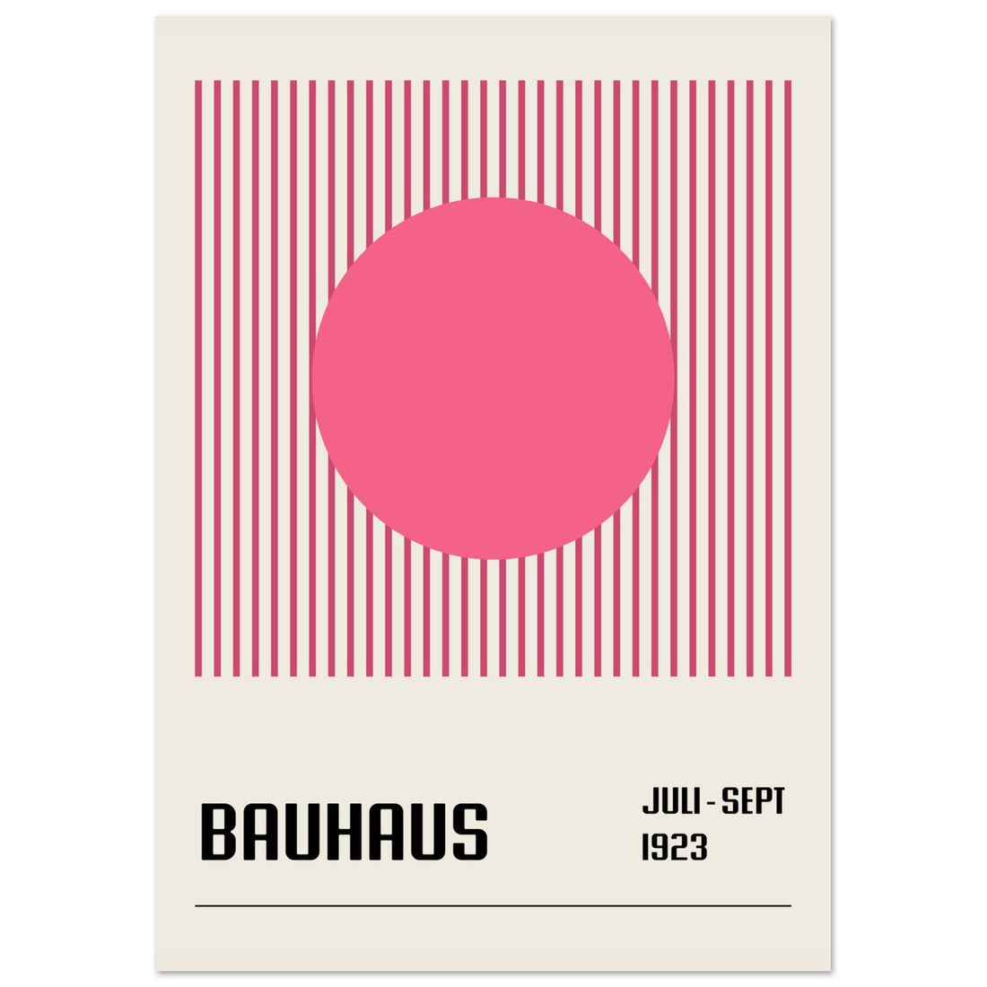 Art Deco - Pink Bauhaus Poster, No. 115 Art Print, abstract, architecture, design, #illieeart