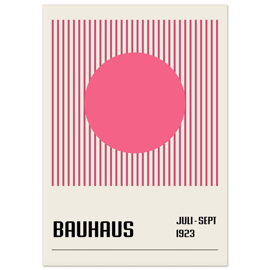 Art Deco - Pink Bauhaus Poster, No. 115 Art Print, abstract, architecture, design, #illieeart