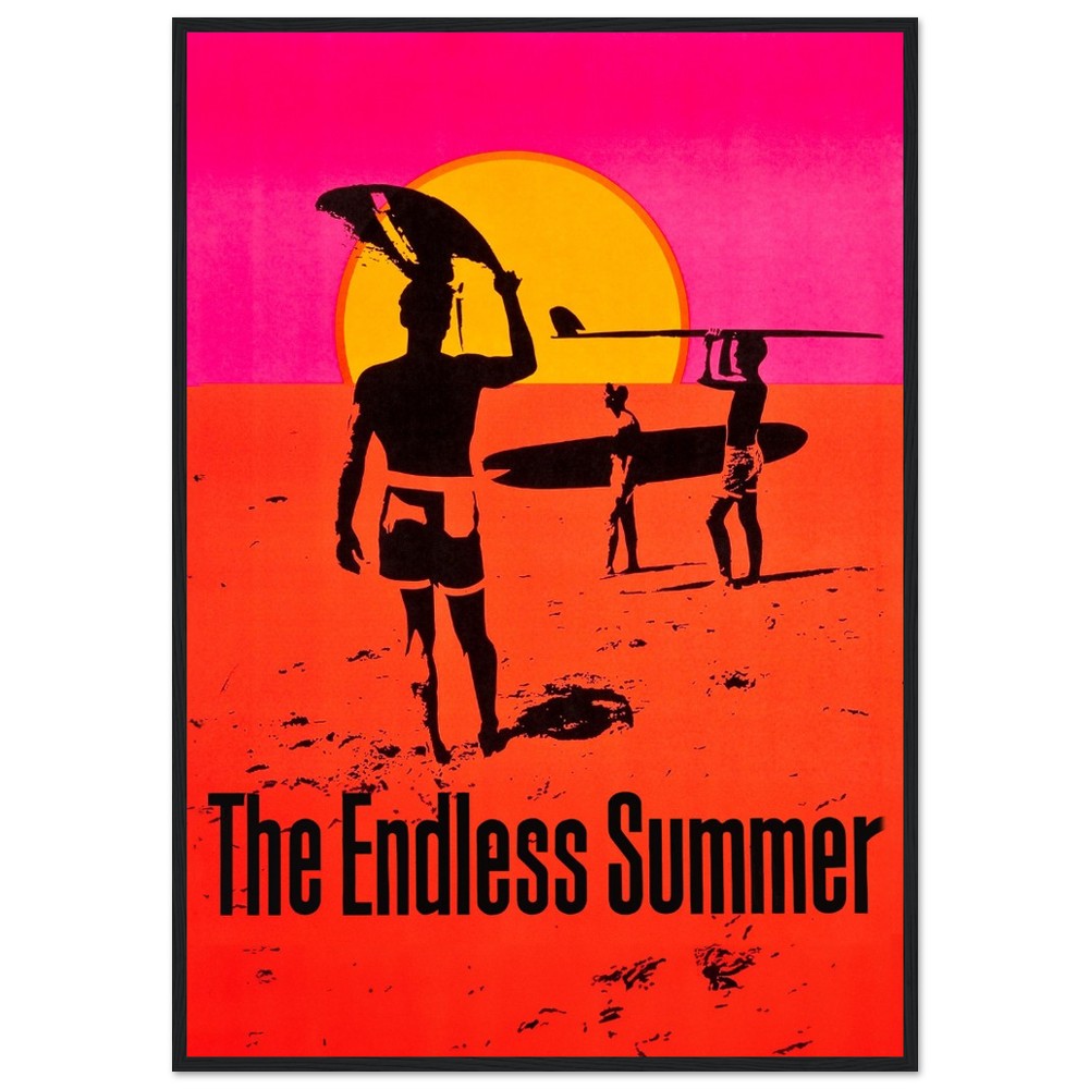 The Endless Summer - Classic Vintage Movie, Framed Print, Surf Movie, The Endless Summer, vintage movie poster, #illieeart