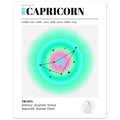 Capricorn - Zodiac Sign, Capricorn Aura, Capricorn Zodiac, Zodiac Sign Print, #illieeart