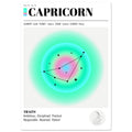 Capricorn - Zodiac Sign, Capricorn Aura, Capricorn Zodiac, Zodiac Sign Print, #illieeart