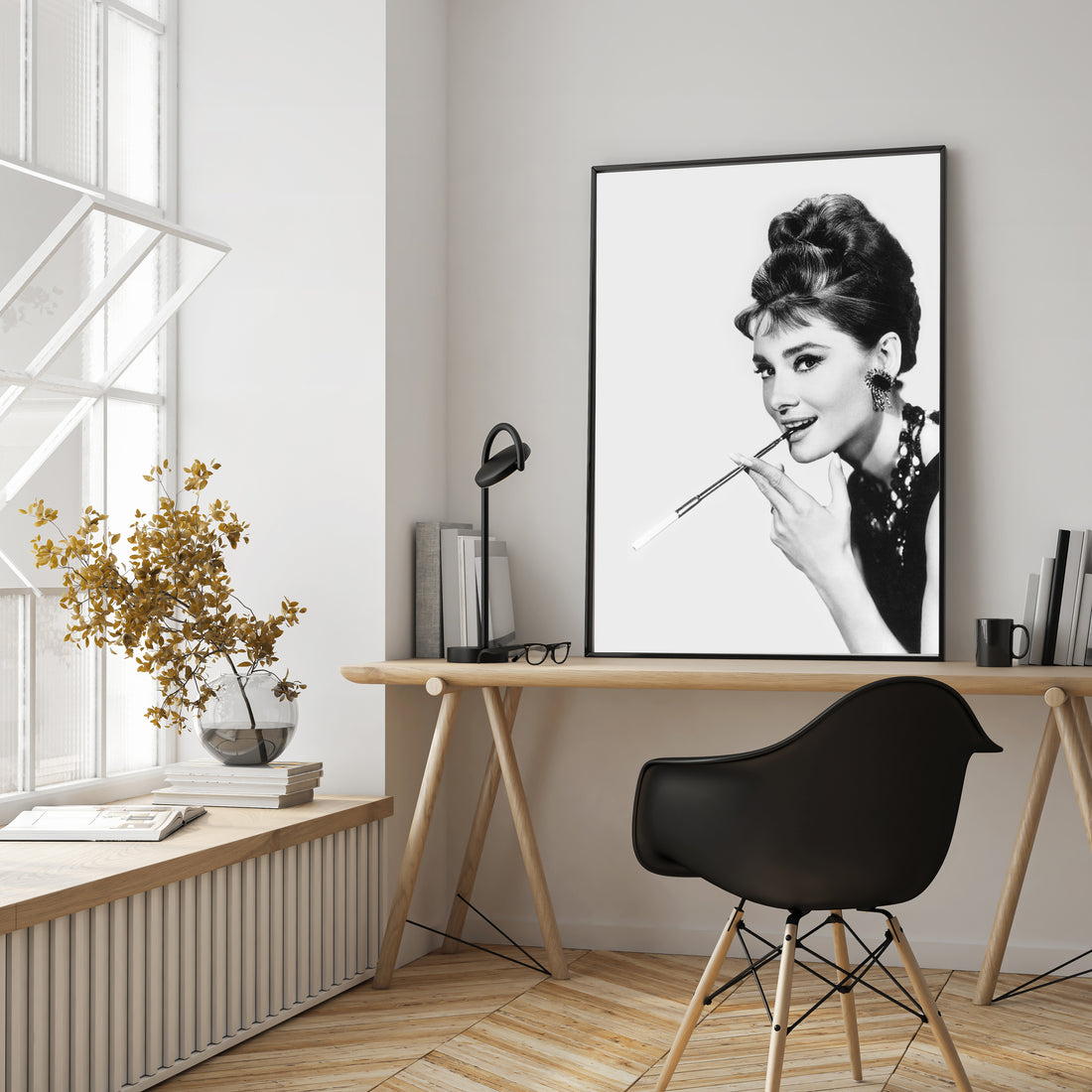 Audrey Hepburn Breakfast at Tiffany's Print