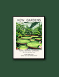 Kew Gardens London - Waterlily House, Kew Garden Art Print, London Kew Garden, Waterlily House Lilly Pads, #illieeart