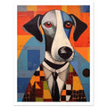 Dog In A Suit, abstract, animal prints, , #illieeart