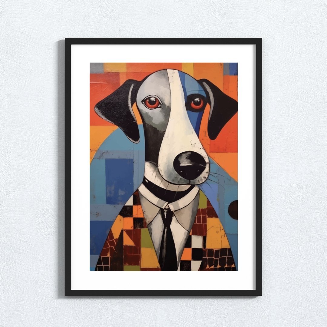 Dog In A Suit, abstract, animal prints, , #illieeart