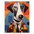 Dog In A Suit, abstract, animal prints, , #illieeart