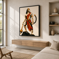 modern hindu mythology art lord hanuman canvas print