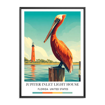Travel Print Florida Jupiter Inlet Lighthouse