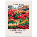 Flower Market Print, Copenhagen - Framed Poster, Denmark, Flower Market, Flower Market - Copenhagen, #illieeart