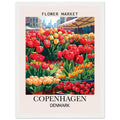 Flower Market Print, Copenhagen - Framed Poster, Denmark, Flower Market, Flower Market - Copenhagen, #illieeart