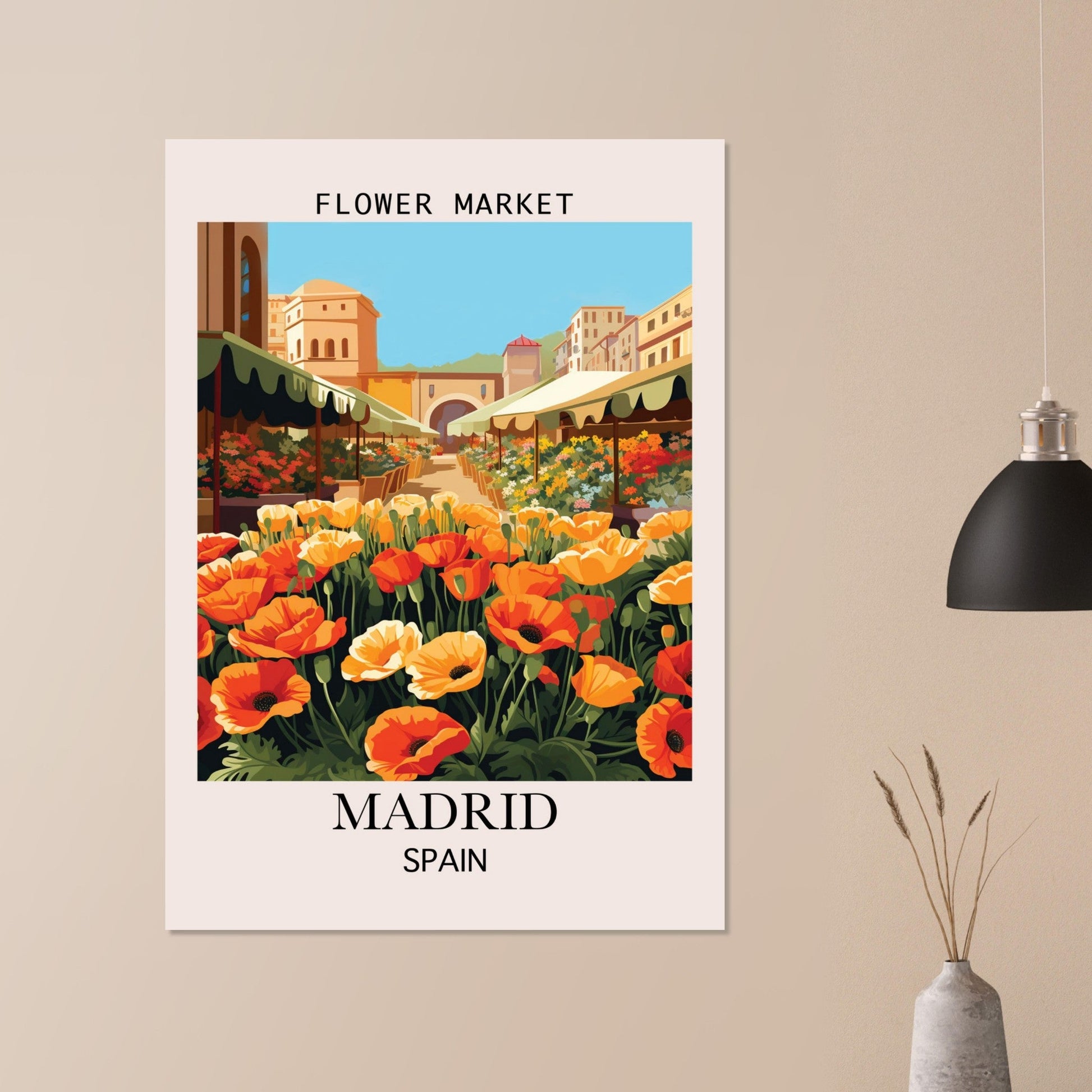 Flower Market, Madrid, Flower Market, Flower market Spain, Madrid, #illieeart