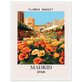 Flower Market Print, Madrid - Framed Poster, Flower Market, Flower market Spain, Madrid, #illieeart