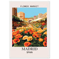 Flower Market Print, Madrid - Framed Poster, Flower Market, Flower market Spain, Madrid, #illieeart