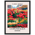 Flower Market Print, Copenhagen - Framed Poster, Denmark, Flower Market, Flower Market - Copenhagen, #illieeart