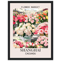 Flower Market Print, Shanghai - Framed Poster, floral poster, Flower Market, Shanghai, #illieeart