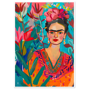 Frida Kahlo - The Flower Child, Flower Child, frida kahlo, Mexican Artist, #illieeart