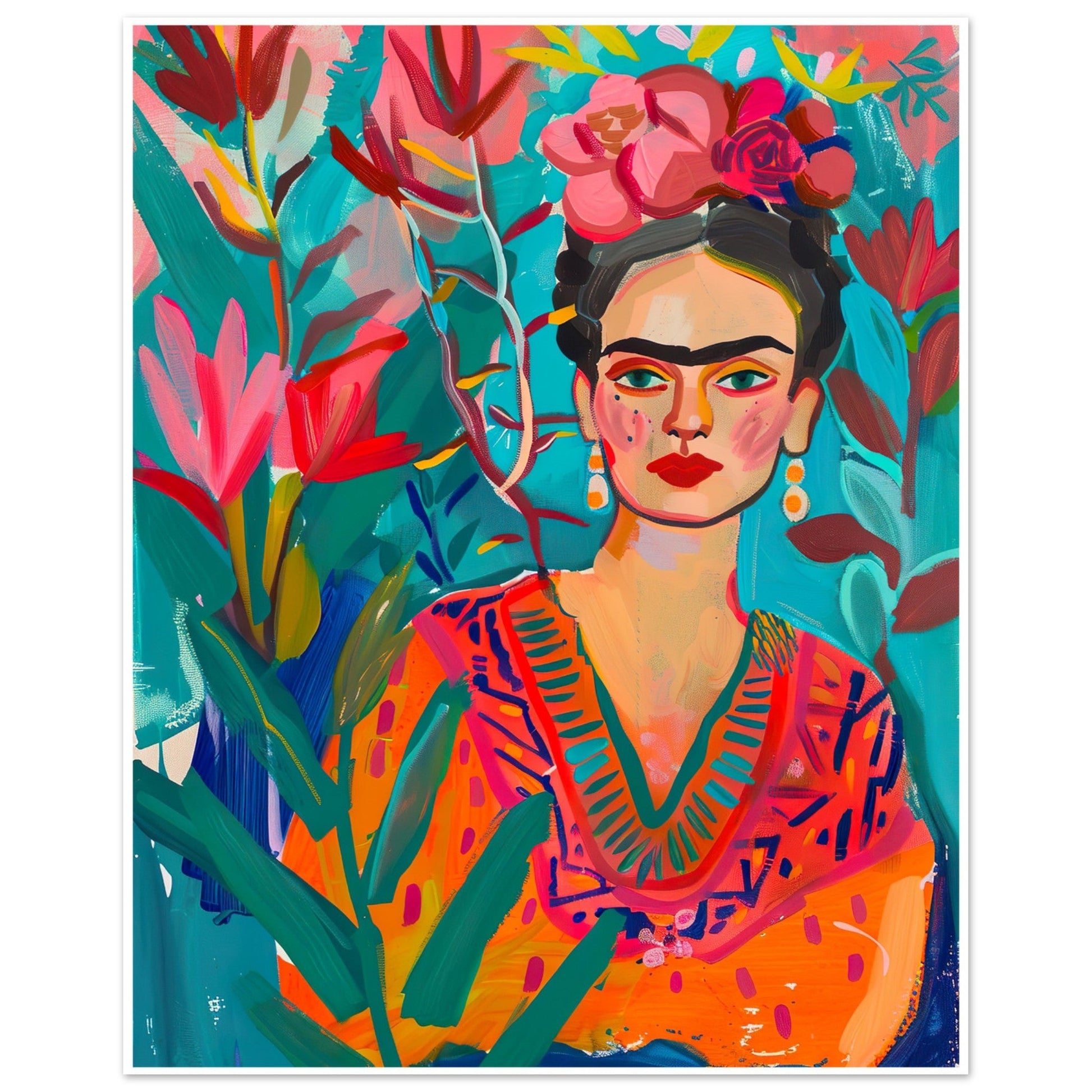 Frida Kahlo - The Flower Child, Flower Child, frida kahlo, Mexican Artist, #illieeart
