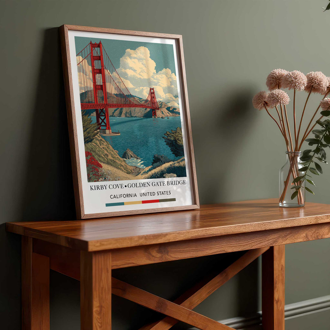 Travel Print Golden Gate Bridge San Francisco