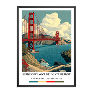 Travel Print Golden Gate Bridge San Francisco