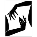 Hold My hand - All Lives Matter, Abstract Poster, Black and white, Black Lives Matter, #illieeart