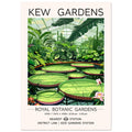 Kew Gardens London - Waterlily House, Kew Garden Art Print, London Kew Garden, Waterlily House Lilly Pads, #illieeart