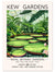 Kew Gardens London - Waterlily House, Kew Garden Art Print, London Kew Garden, Waterlily House Lilly Pads, #illieeart