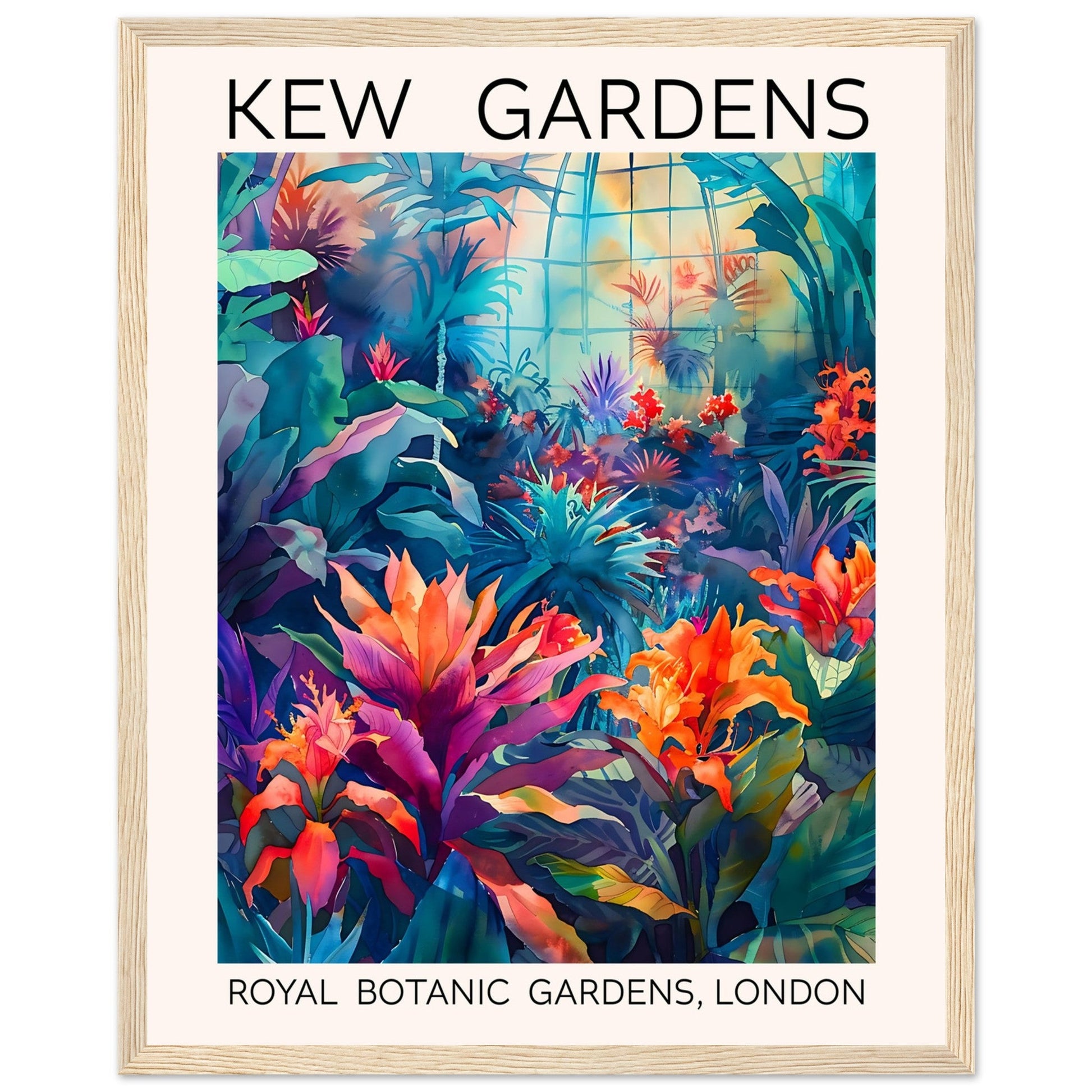 Kew Garden London Print - Framed, , , , #illieeart