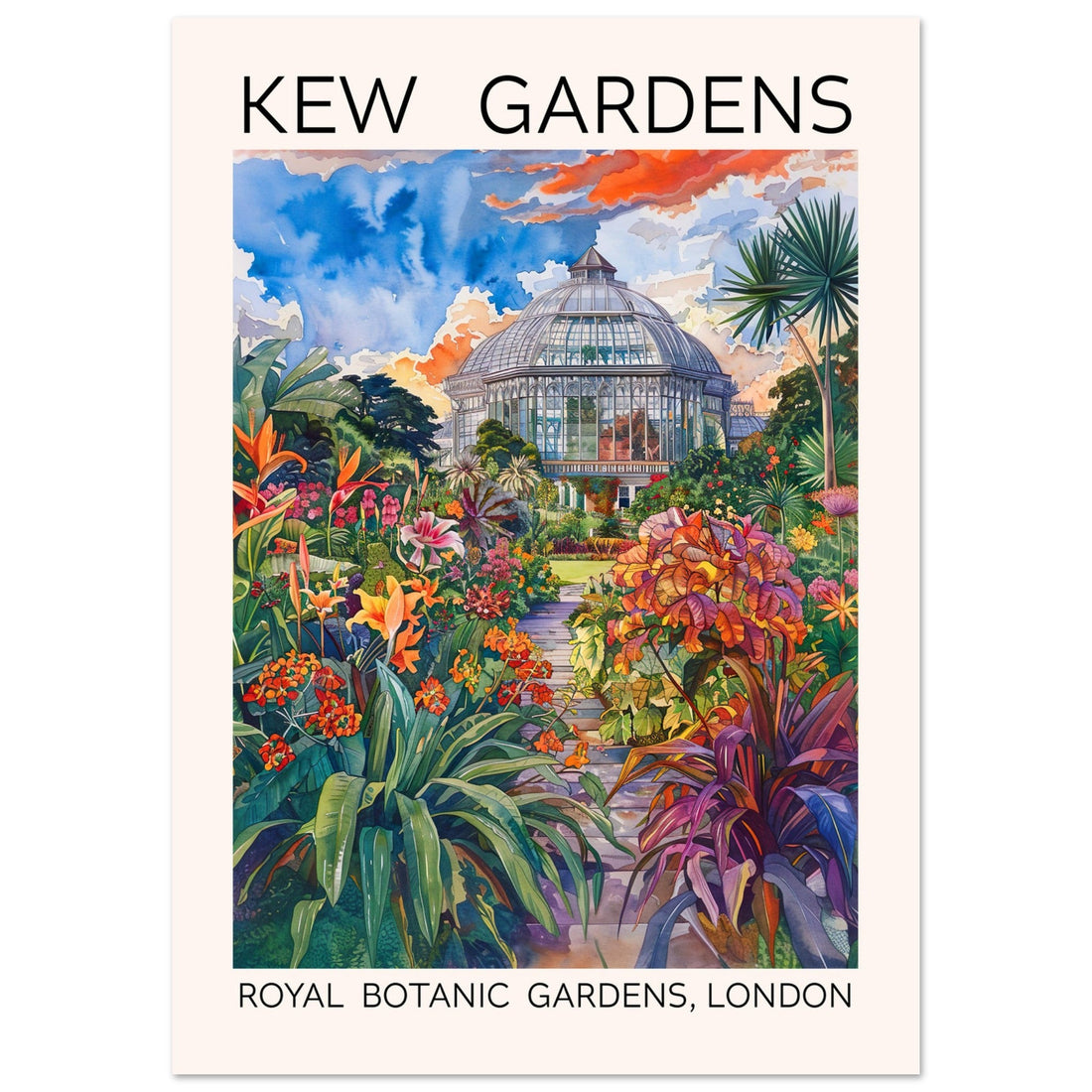 Kew Gardens London Print - The Pagoda, , , , #illieeart