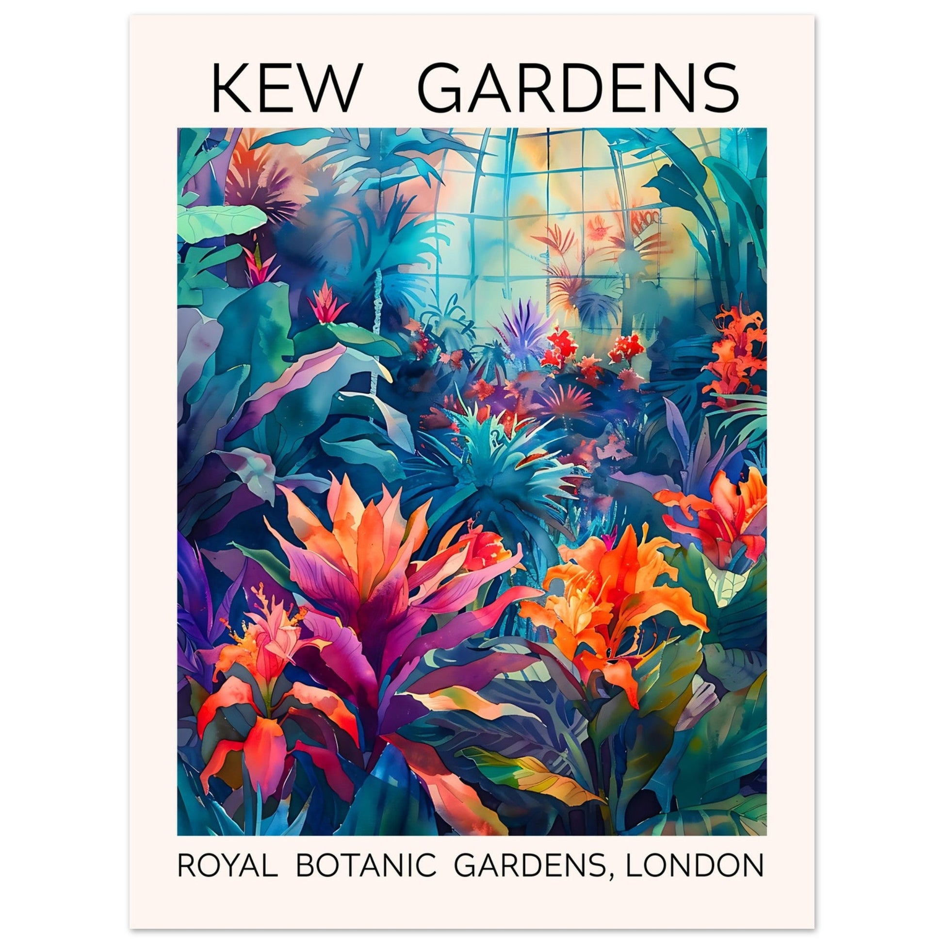 Kew Garden London Print, , , , #illieeart