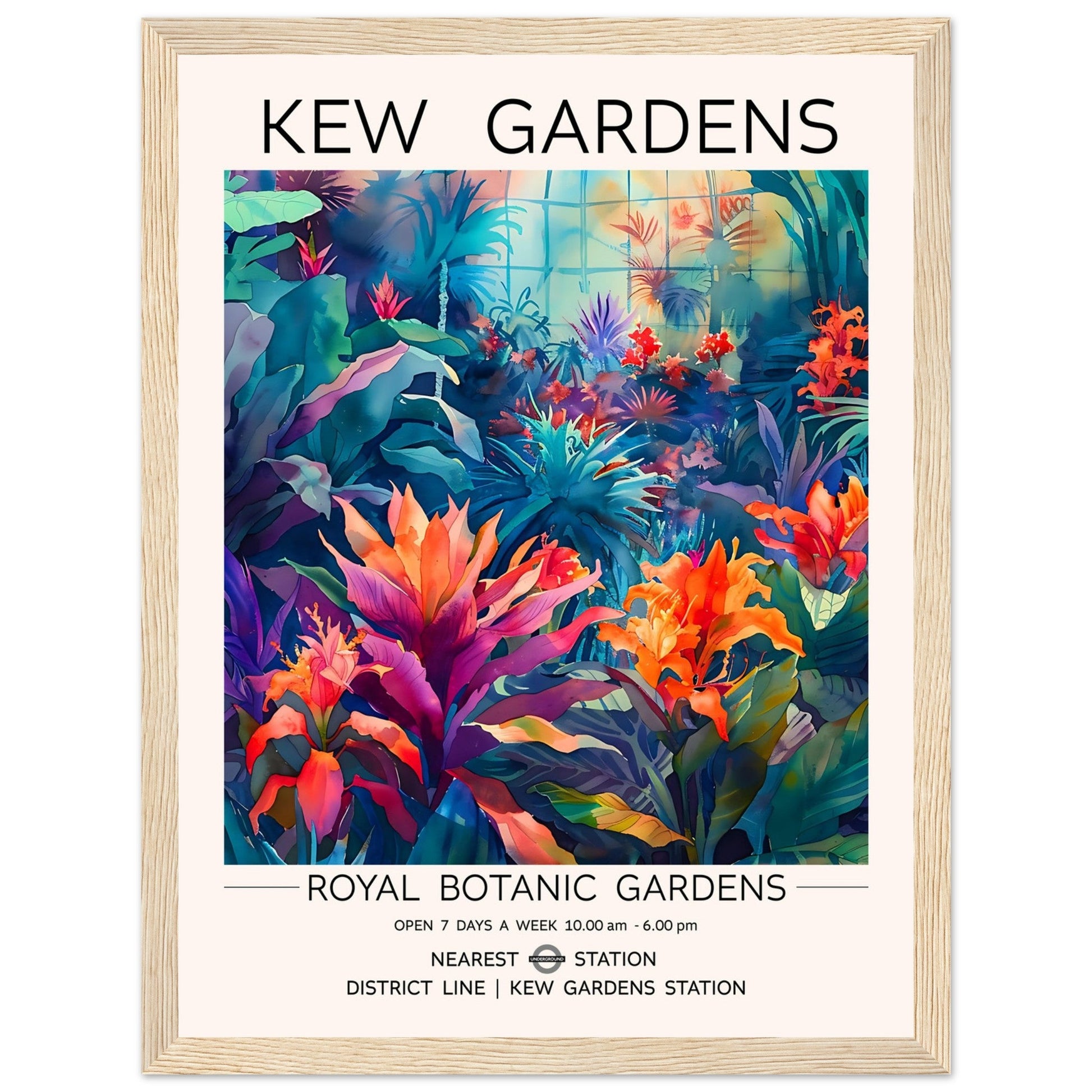 Kew Garden London Travel Print - Framed, , , , #illieeart