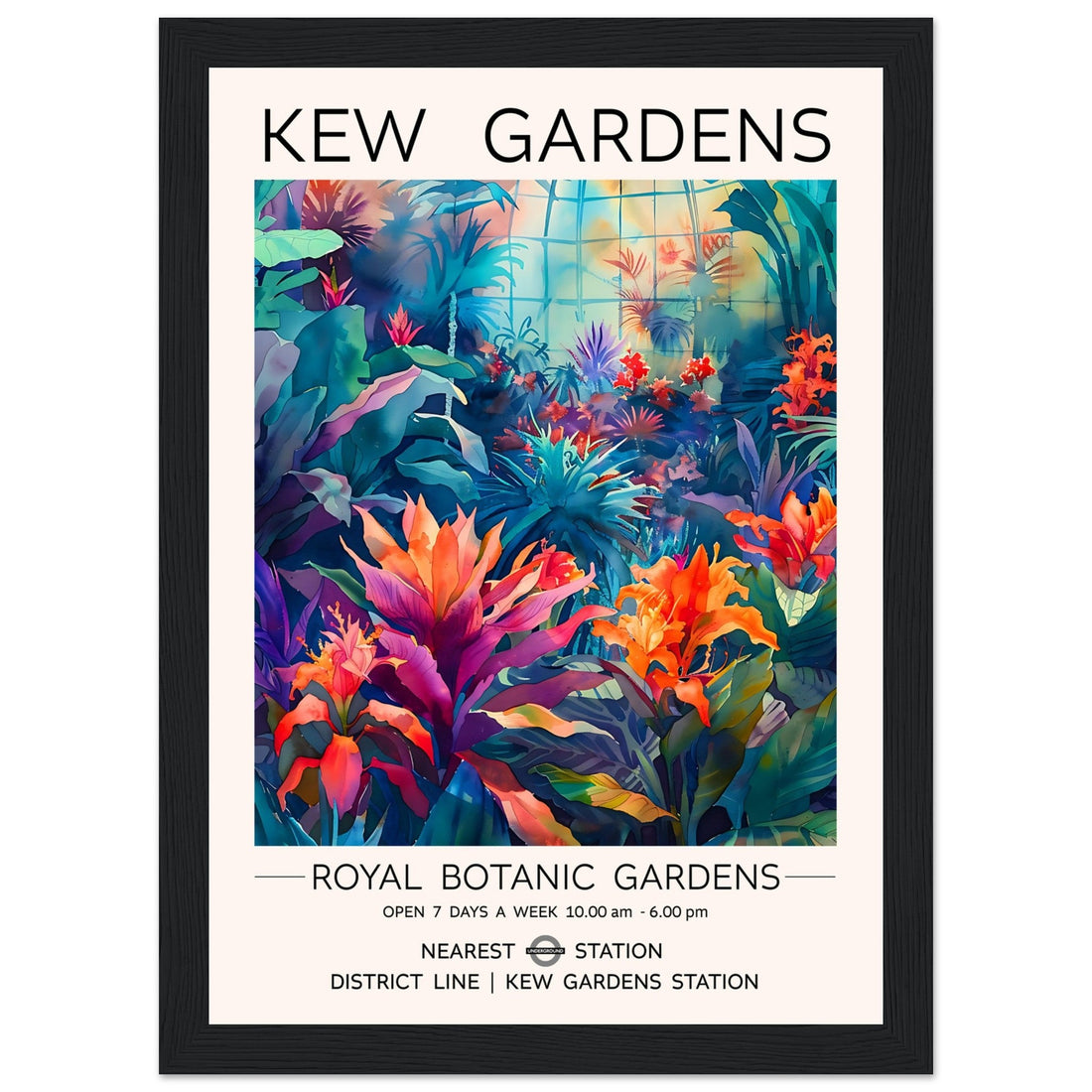 Kew Garden London Travel Print - Framed, , , , #illieeart