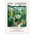 Kew Gardens Framed Print - The Cactus House, Botanical Print, floral poster, Framed Art print, #illieeart