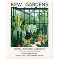 Kew Gardens London - The Cactus House Print, Botanical Print, Cactus Print, floral poster, #illieeart