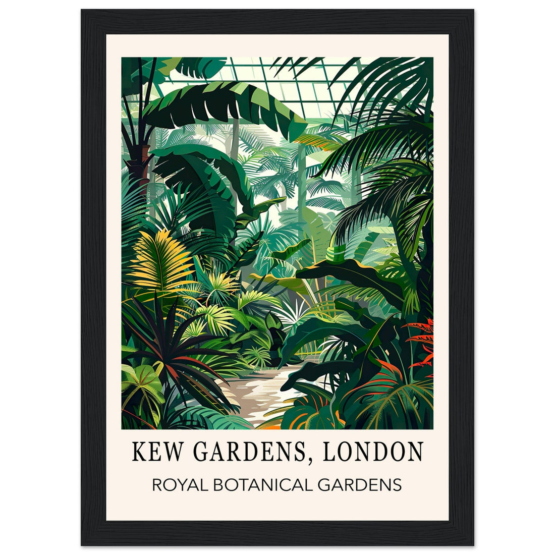 Kew Gardens, The Palm House - Framed Print, , , , #illieeart
