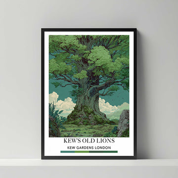 Travel Print London Kew Gardens Tree Wall Art