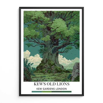 Travel Print London Kew Gardens Tree Wall Art