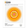 Leo - Zodiac Sign, Leo Aura, Leo Zodiac, Zodiac Sign Print, #illieeart