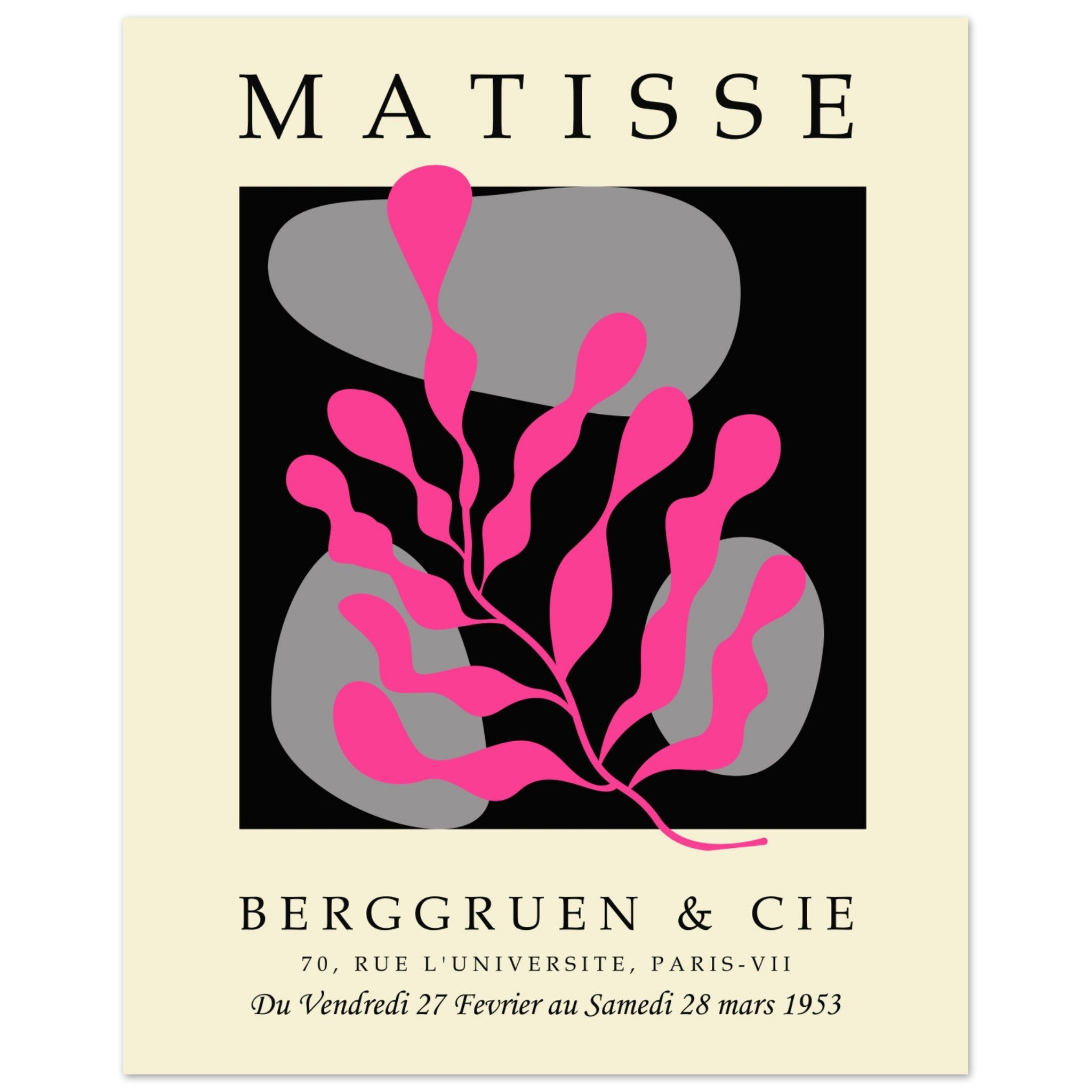 Matisse Print | Abstract Exhibition Poster | illieeart | illiee art