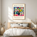 Matisse floral still life print with colourful flowers in a black vase