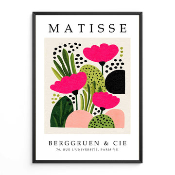 Matisse Pink Flower Print