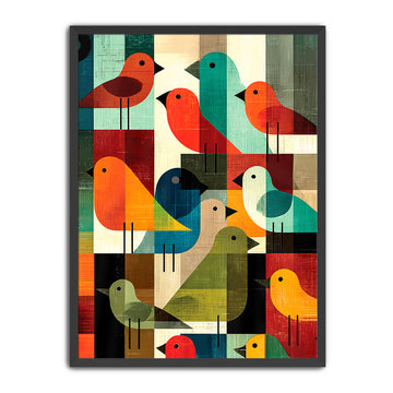 Mid Century Bird Poster