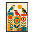 Mid Century Scandinavian Bird print