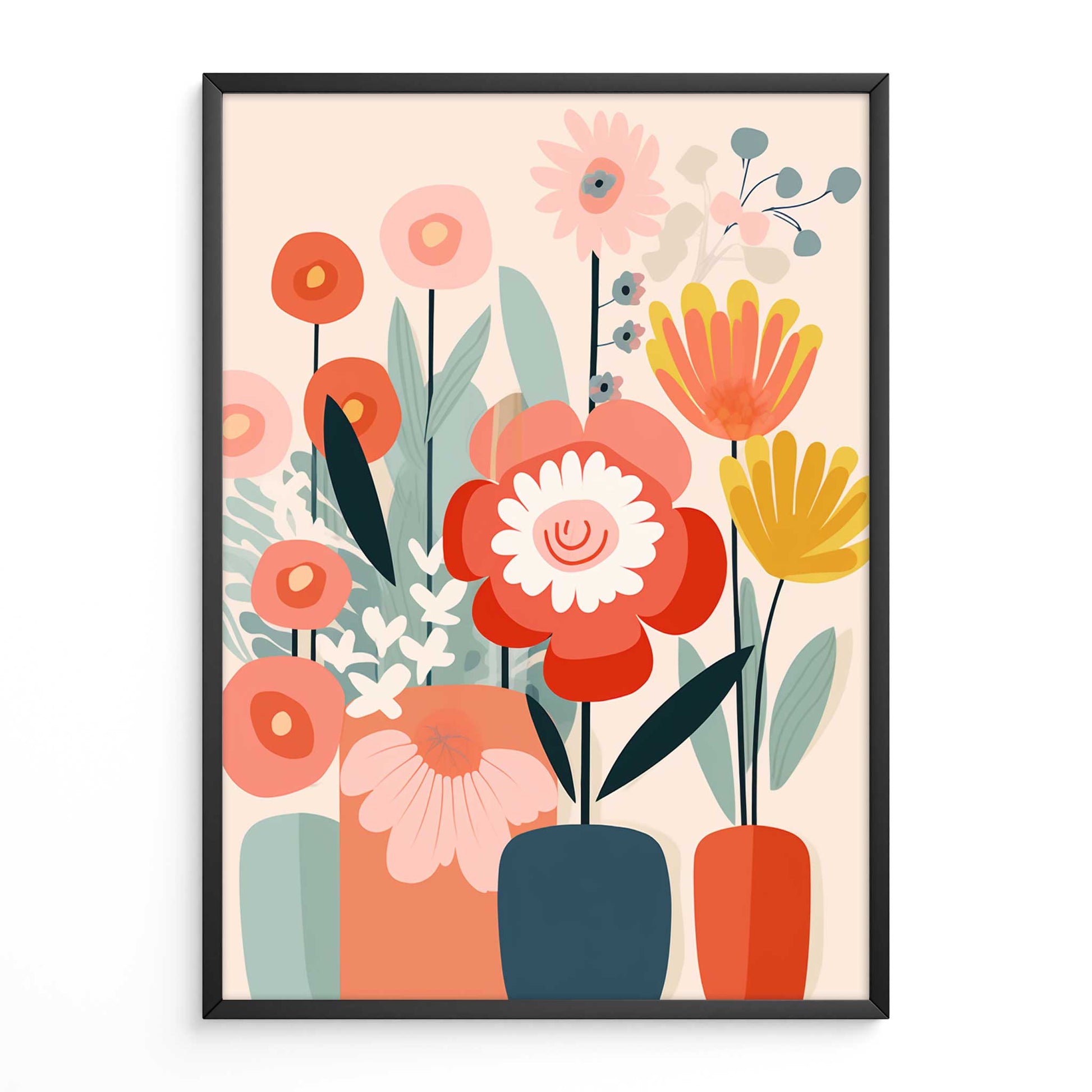 mid-century-print-pastel-flower-poster