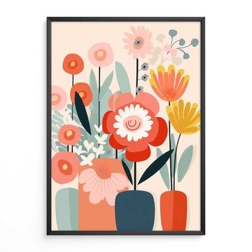 mid-century-print-pastel-flower-poster