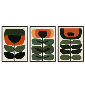 Mid Century Print Set of 3