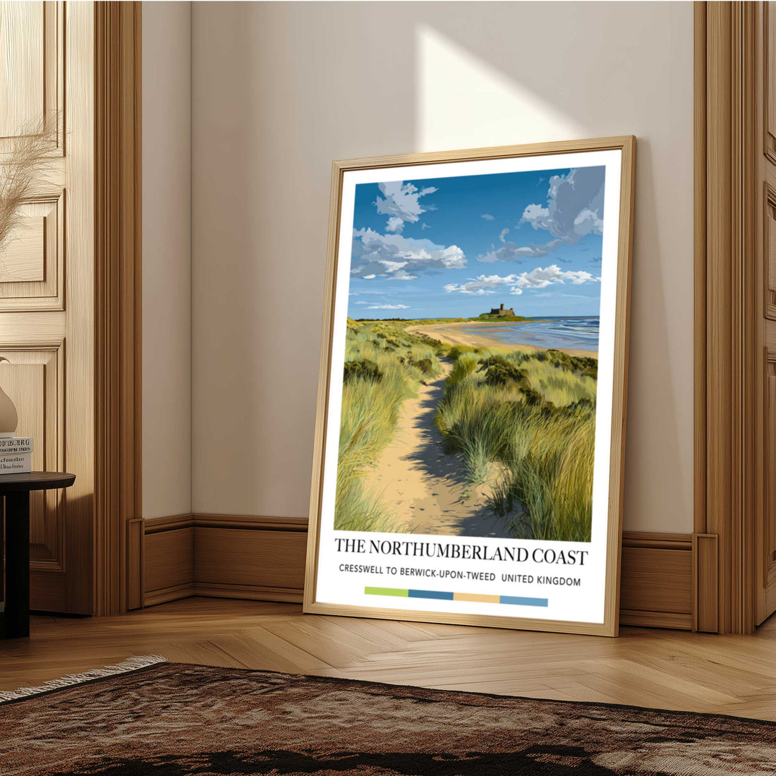 Travel Print Northumberland English Coast