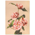 Peonies, floral, Japanese Vintage Art, Peonies Art Print, #illieeart