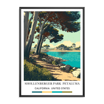 Travel Print Petaluma California