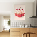 Pink Cherry Cup Cakes, Pink, , , #illieeart